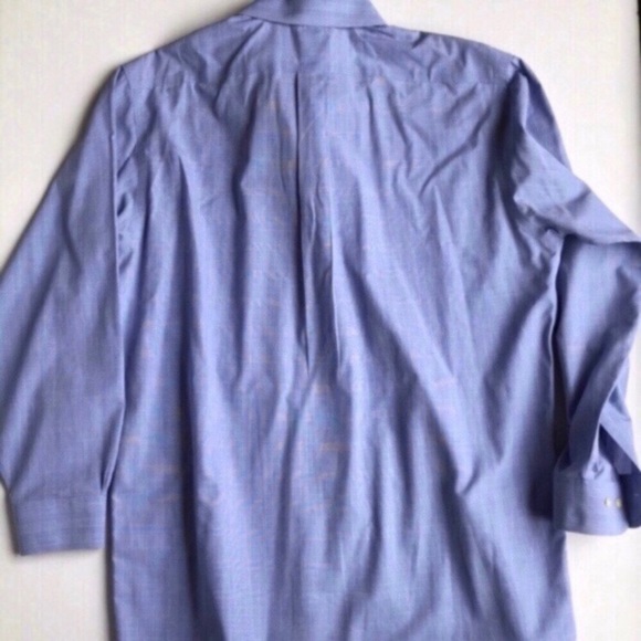 Brooks Brothers Shirt size Large Oxford Blue Check tag 16 2/3 - Picture 2 of 5
